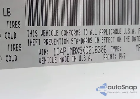 2019 Jeep Cherokee Trailhawk Elite 4X4 from USA, damaged, VIN 1C4PJMBX5KD216306